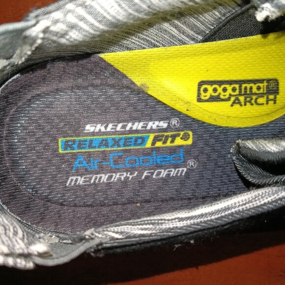 Skechers Men's Relaxed Fit Melson - Chad slip on - Gray Canvas - Size 10.5 - Picture 8 of 8